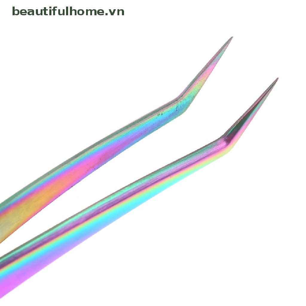 1 Nhíp Gắp Lông Mi Chuyên Nghiệp Bằng Thép Không Gỉ Nhiều Màu Sắc