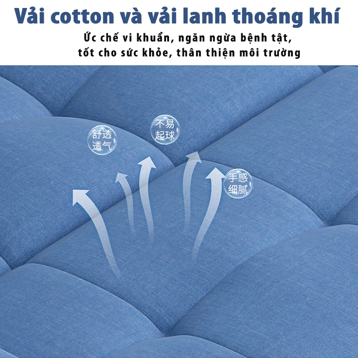 Sofa Phòng Khách - Sofa Giường Thông Minh Gấp Gọn Kích Thước 180cm Kèm 2 Gối Và Khăn Trải | BigBuy360 - bigbuy360.vn