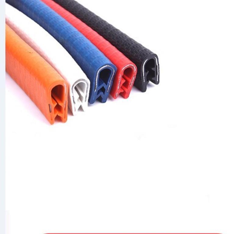 Cuộn 5m Gioăng Cao Su, Nẹp Viền Cửa Chữ U Lõi Thép Chống Va Đập Trầy Xước Cánh Cửa Ô Tô