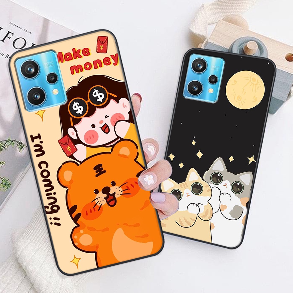 Ốp lưng Realme 9 PRO in hình tim, kẻ vuông mẫu mới CỰC XINH