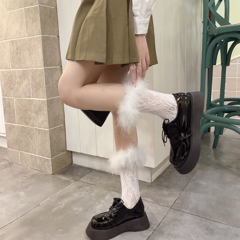 Tất Chân Dài Tới Gối Thiết Kế Dễ Thương Quyến Rũ Cho Nữ