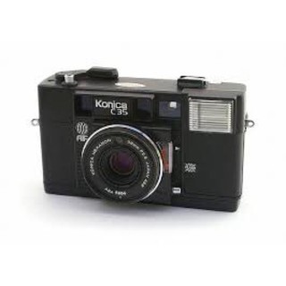 Máy ảnh film point and shoot Konica c35 AF bản màu đen