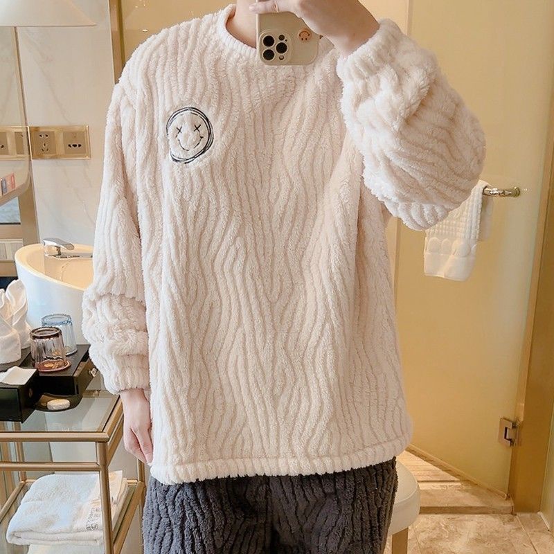 Bộ Đồ Ngủ Plus Size Dày Dặn Thời Trang Thu Đông Cho Nam