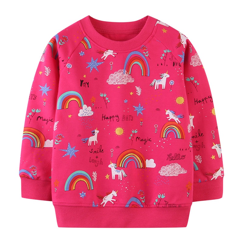 Áo Nỉ Da Cá Bé Gái hình Pony xinh xắn sz 2-7T (12-21kg) - Minkids
