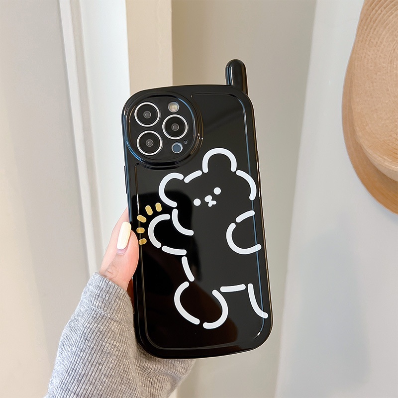 ỐP LƯNG IPHONE Ốp Điện Thoại Hình Gấu Hoạt Hình Cho iphone7 / 7plus / 8 / 8plus / x / xs / 11 / 12 / 13 / 14 / pro / max / plus / promax