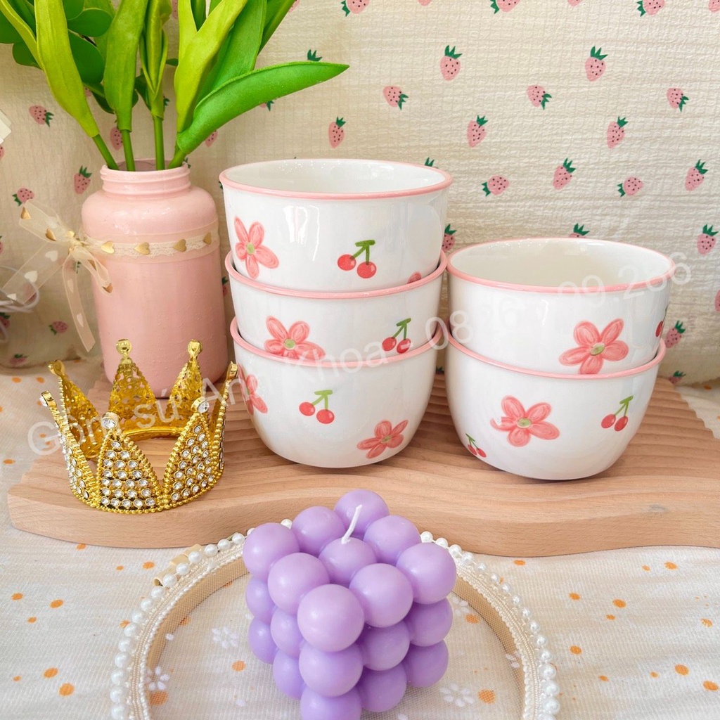 Tổng hợp Bát Ăn Cơm Bát Chè Đĩa Sứ Chén Dĩa Sứ Dễ Thương Cute Decor Ca