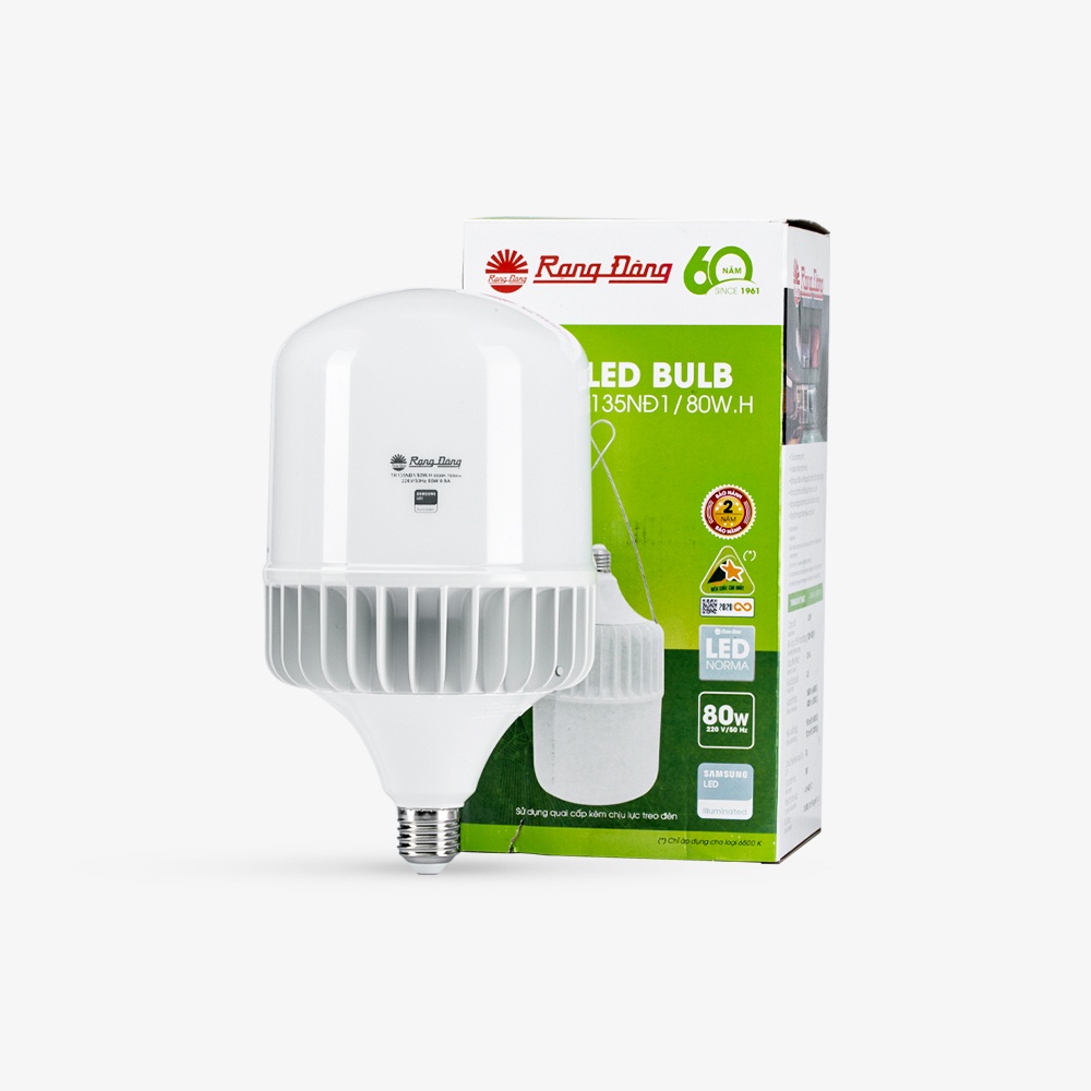 Bóng đèn LED trụ 80W Rạng Đông