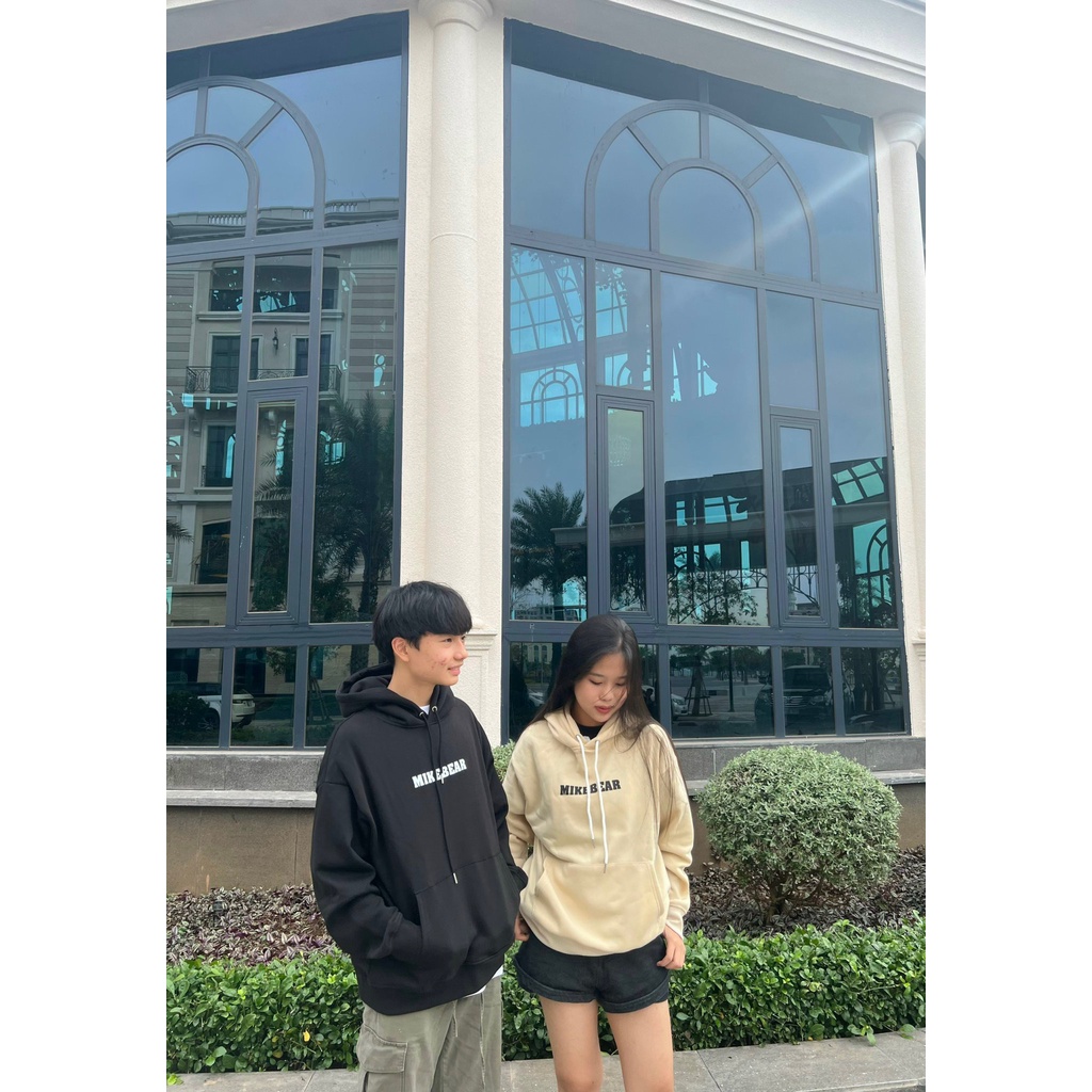 Áo Hoodie Mikenco, Mikenbear, Chất vải nỉ bông cao cấp Fom Áo Unisex