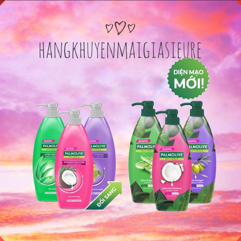 Dầu gội xả Palmolive 600ml dưỡng ẩm bổ sung cho tóc khô, sơ | BigBuy360 - bigbuy360.vn