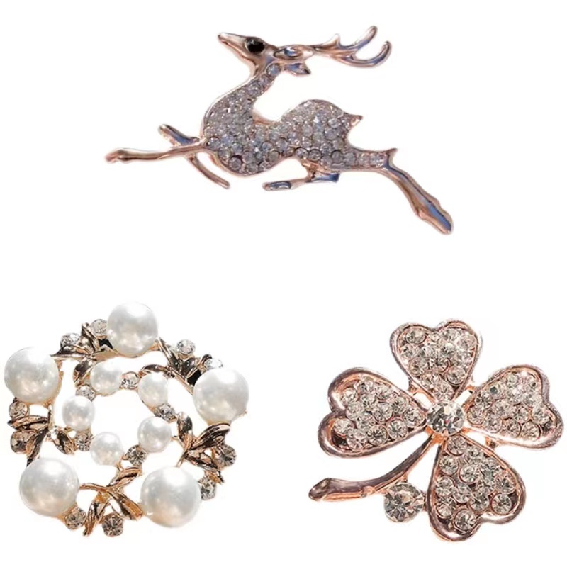 Ghim CàI ÁO HìNh Hoa ĐíNh Kim Cương NgọC Trai Giả ThờI Trang Cho Nữ 2022