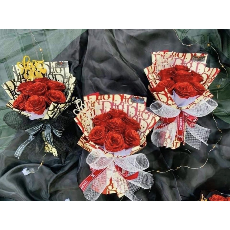 Hoa nhũ bó 7 bông nhiều mẫu random🌸