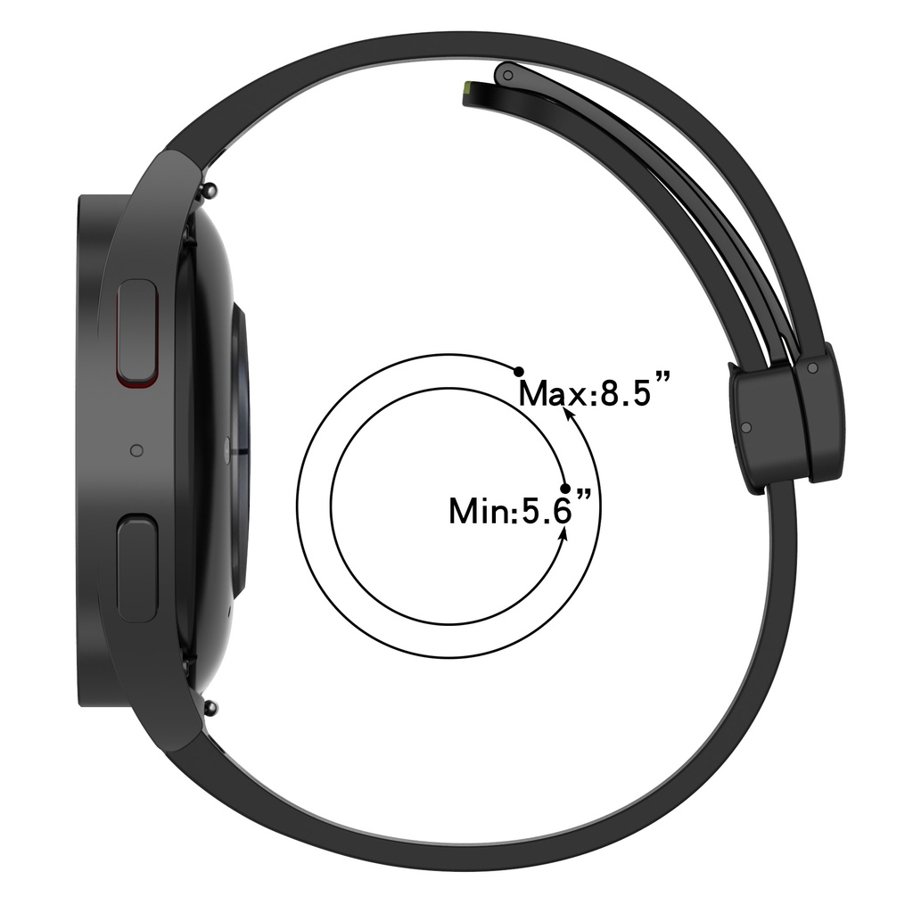 Dây Đeo Silicone Khóa Nam Châm Cho Đồng Hồ Thông Minh Samsung Galaxy Watch 5 pro Galaxy Watch5 40mm 44mm 20mm