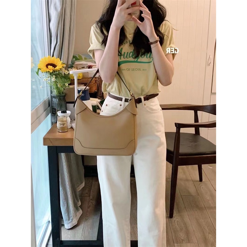 Áo thun BH cotton tay ngắn cổ tròn in chữ màu xanh lá thời trang mùa hè dành cho nữ