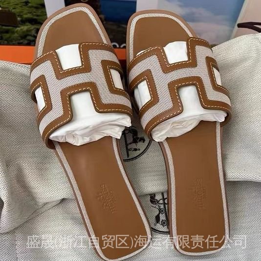 Dép Sandal Da Thật HERMES 1: 1 Cho Nữ