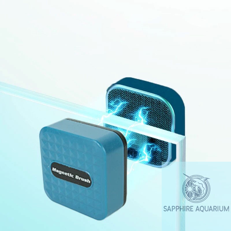 Nam Châm Cọ Bể - Lau Kính Bể Cá Magnetic Brush và SUNSUN MB-105D Cho Kính 4-25 Li
