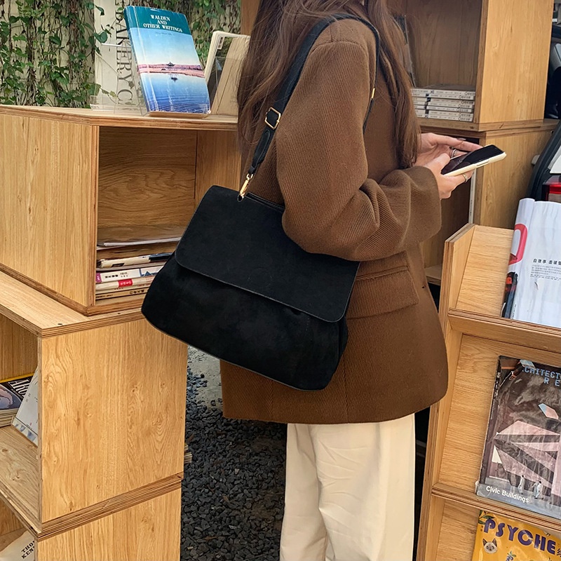 Túi Xách Vải Nhung Nhám Sức Chứa Lớn Đa Năng Dành Cho Nữ