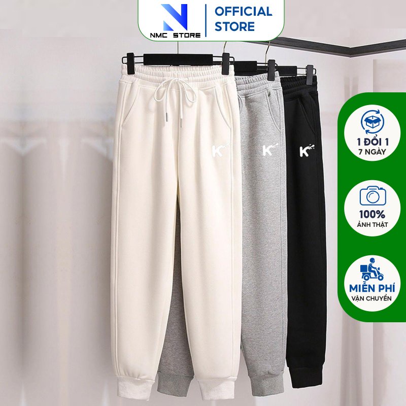 Quần Nỉ Bông Nam Nữ NMC STORE Cao Cấp Chất Vải Dầy Dặn Không Xù Lông