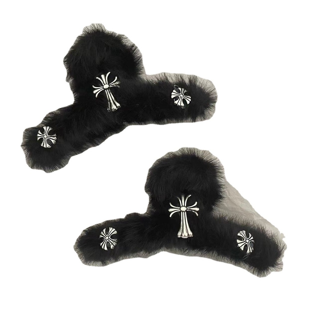 Kẹp Cá Mập Đen Phong Cách Retro