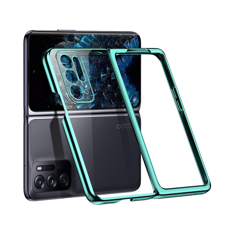 Ốp Điện Thoại Trong Suốt Mạ Điện Cho OPPO Find N
