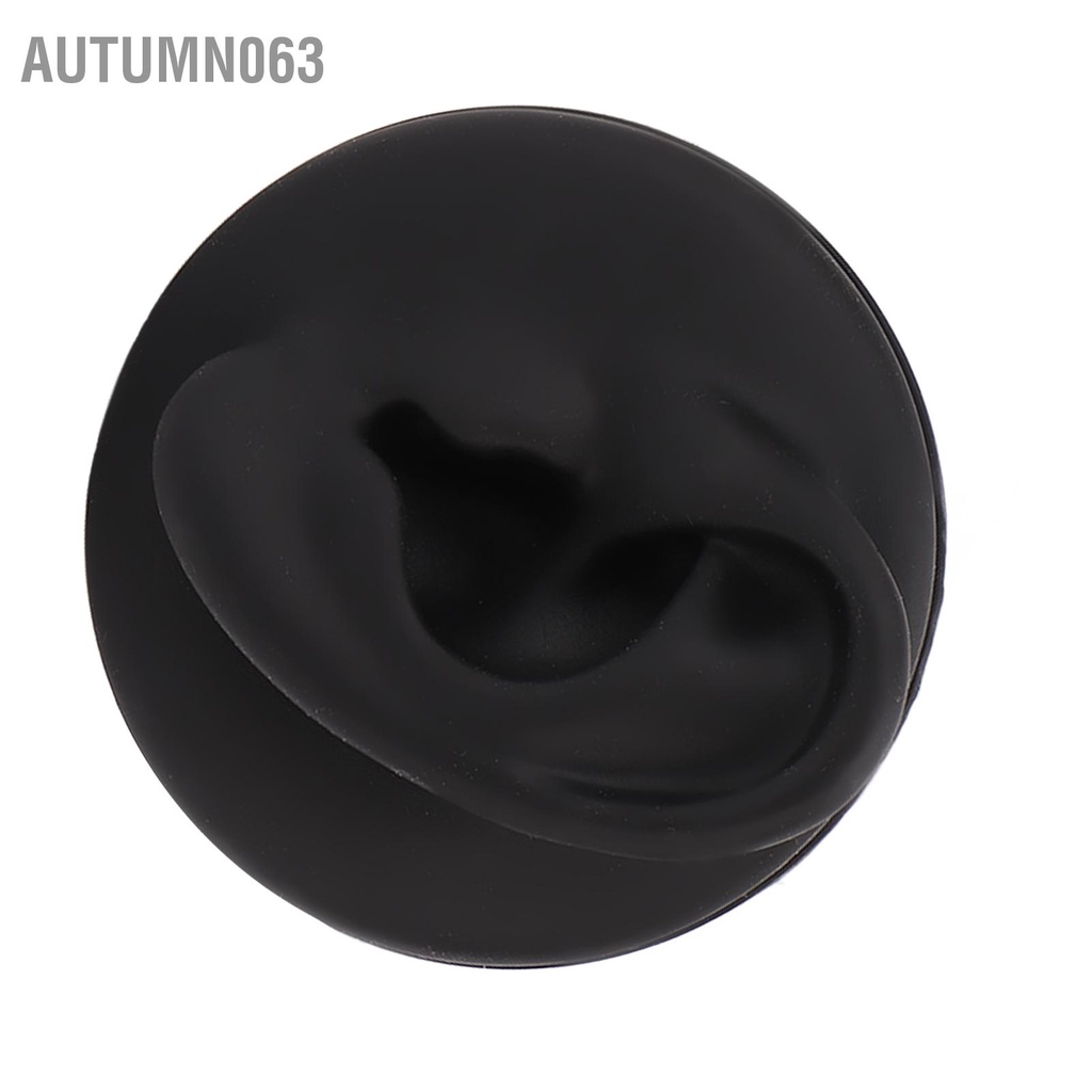 Autumn063 Mô phỏng mô hình tai trái Dụng cụ dạy học bằng silicon nhân tạo người có đế tròn cho cửa hàng máy trợ thính