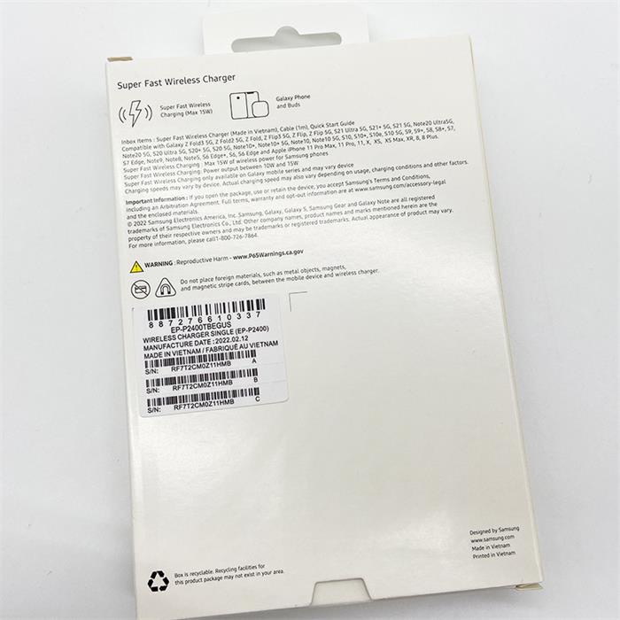 Đế Sạc Nhanh Không Dây QI Cho Samsung EP-P2400 15W