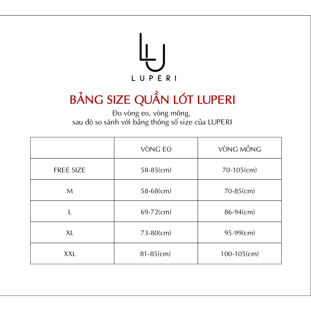 Quần Lót Nữ Phối Ren Cạp Cao Luperi Dáng Bikini Phom To, Chất Liệu Microfiber Mềm Mịn, Co Giãn, Không Lằn Mông Sp733