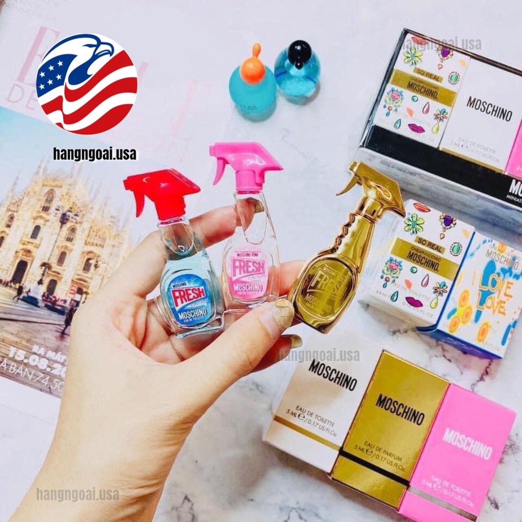 Set nước hoa mini moschino cực xinh - [ Hàng ngoại┊ 𝓤𝓢𝓐 ]