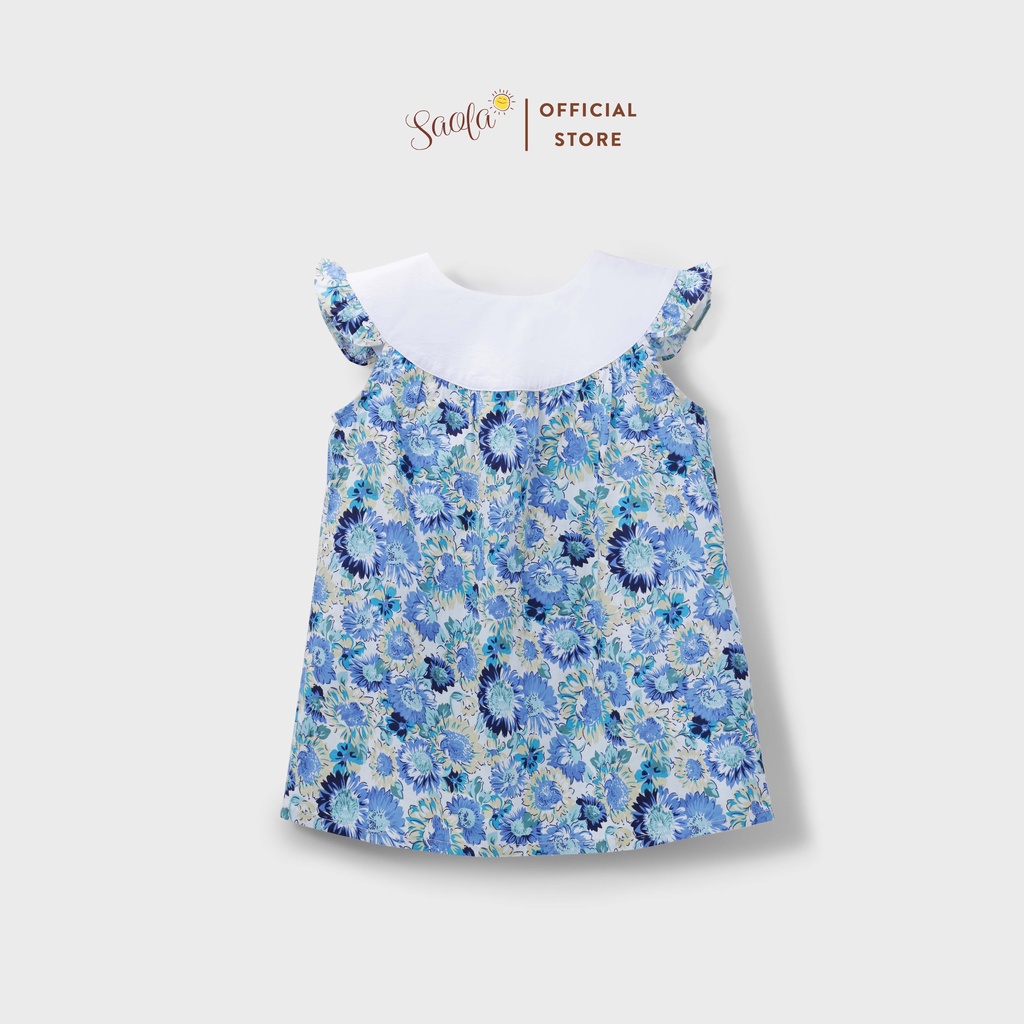 Váy Bé Gái Chất Cotton Hoa Liti Thoáng Mát Dễ Thương - LAYLA DRESS - DRC019 - SAOLA KIDS CLOTHING