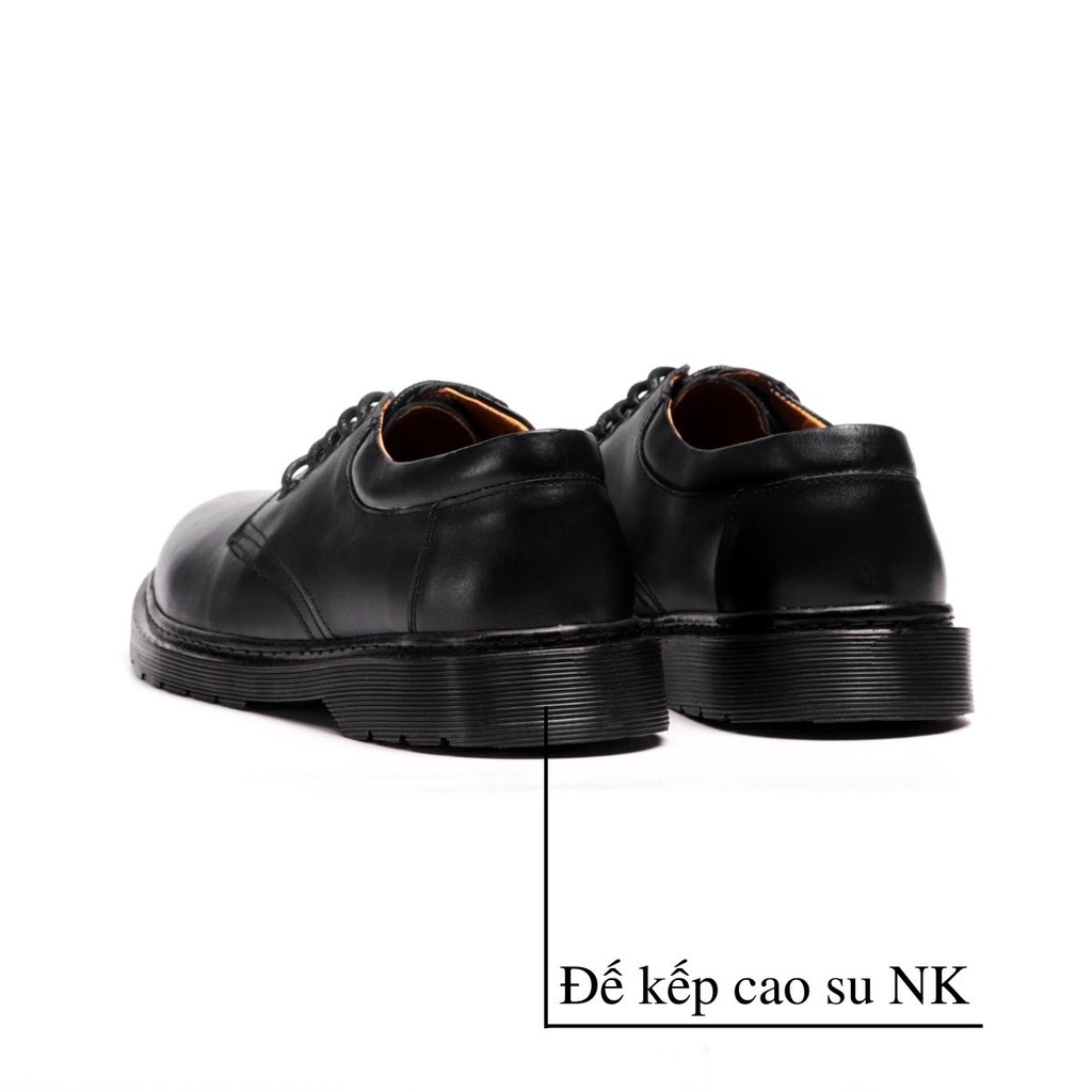 Giày tây nam, giày da Dr.8053 FULL BLACK da bò Nappa, Lucas Shoes bảo hành 1 năm | BigBuy360 - bigbuy360.vn