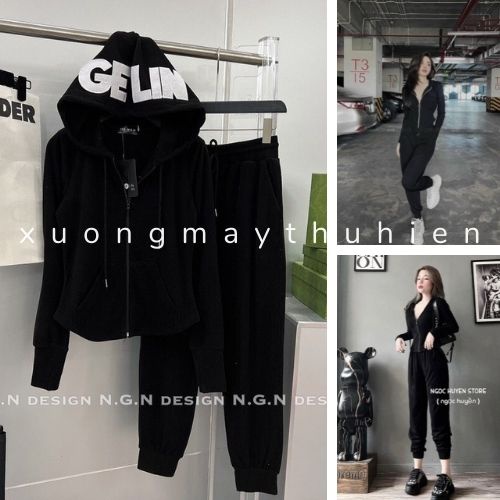 Bộ đồ thể thao form rộng style Hàn quốc xuongmaythuhien