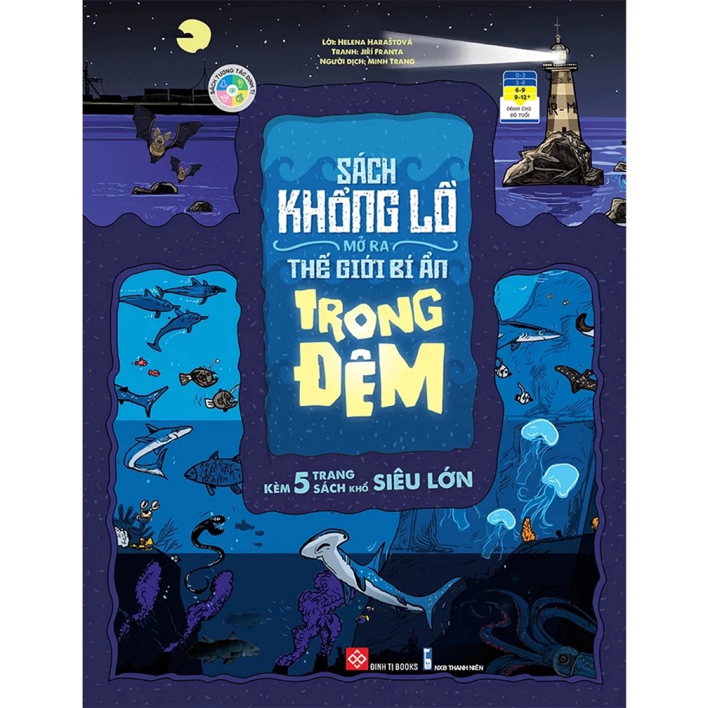Sách khổng lồ mở ra thế giới trong đêm