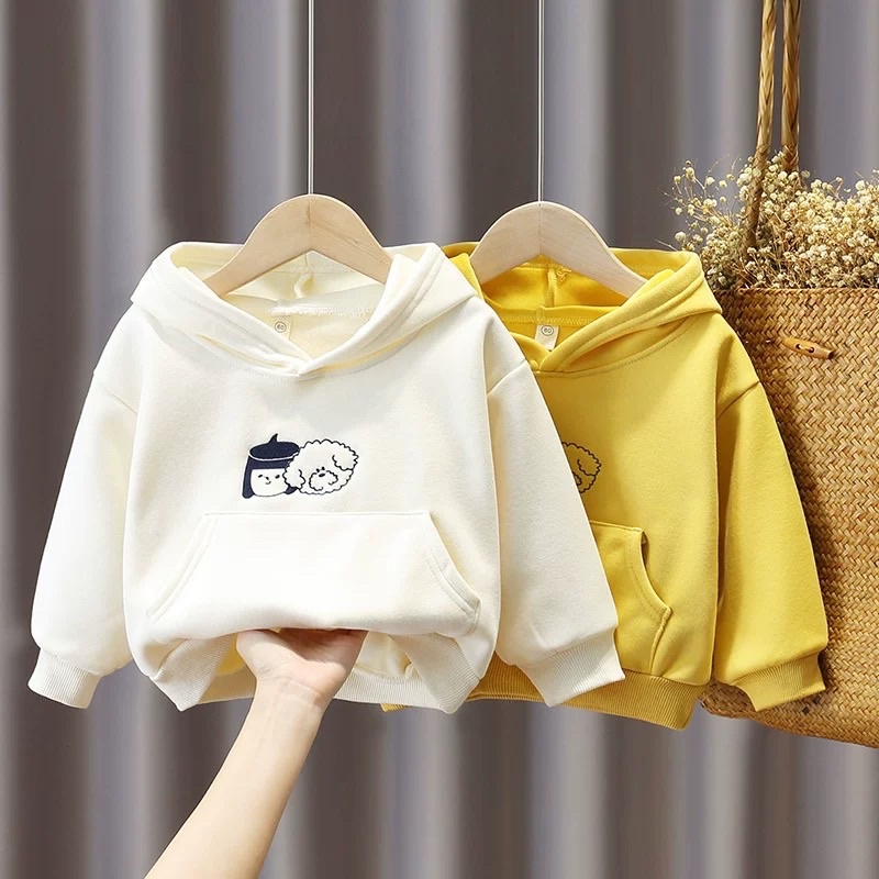 Áo hoodie Cho Bé Trai bé gái BABY SÓC, áo nỉ bông cho bé in hình cực đẹp Từ 6-28kg
