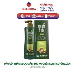 Dầu gội thảo dược giảm tóc xơ chẻ ngọn nguyên xuân chai 250 ml