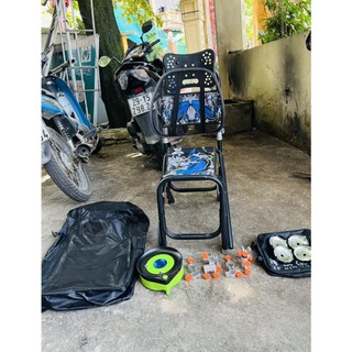 Ghế câu đài, ghế cá chép, ghế địa hình chân đen cao cấp