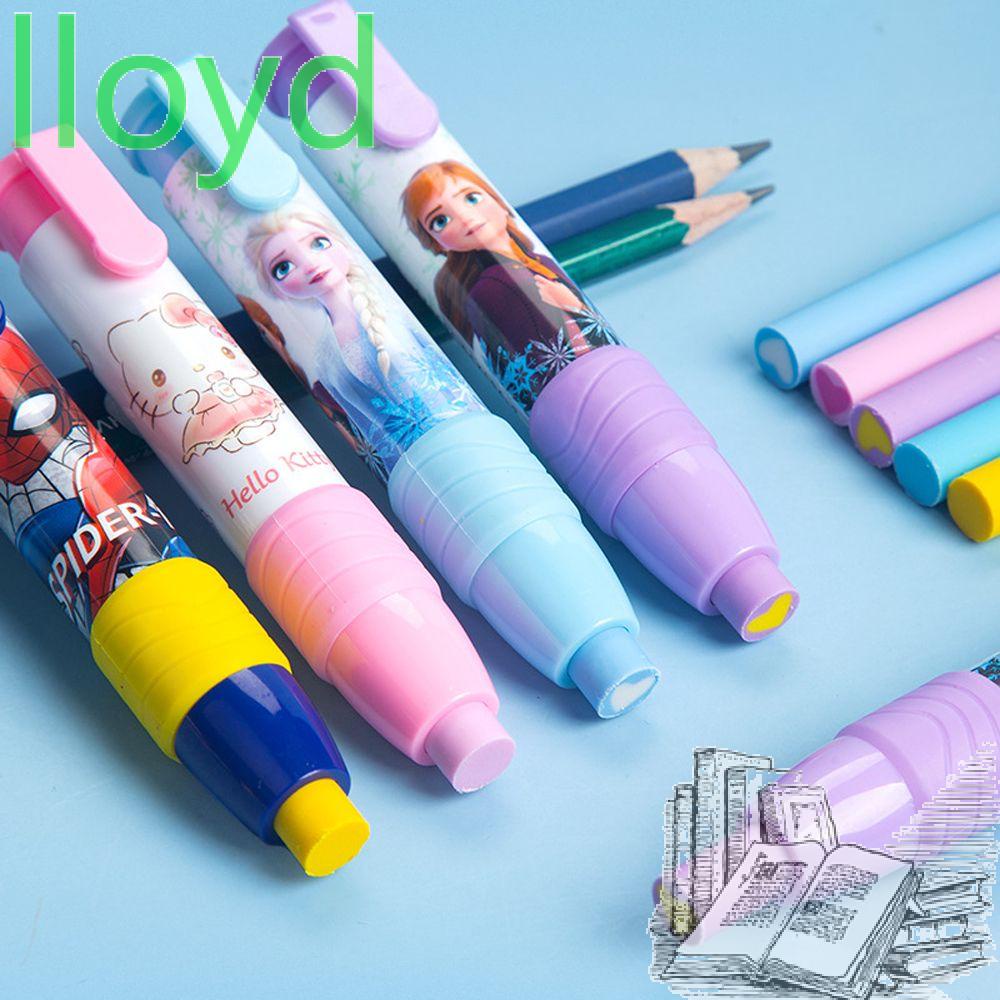 Cục Tẩy Dạng Nhấn Hình Hoạt Hình Có Thể Thu Gọn Kèm Lõi Thay Thế