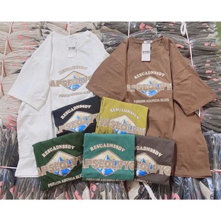 Áo Phông 3158 Thun Tay Lỡ Form Rộng Nam Nữ Unisex Chất liệu Cotton Mát Mẻ Mùa Hè