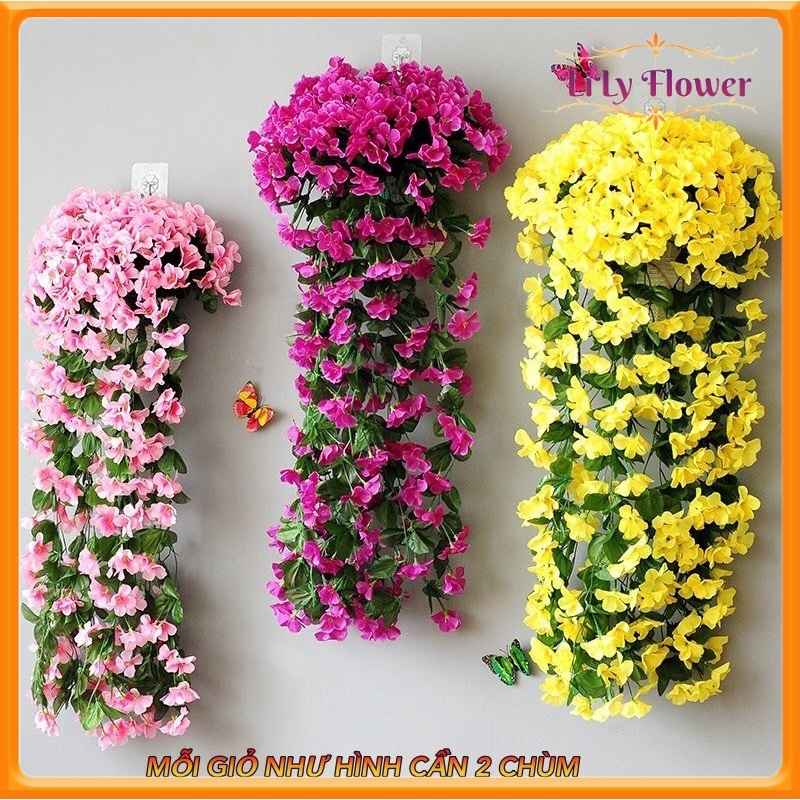 Chùm Hoa Giả Treo Tường Hoa Thủy Tiên Trang Trí Nhà Cửa Ban Công Văn Phòng Lớp Học LL-66