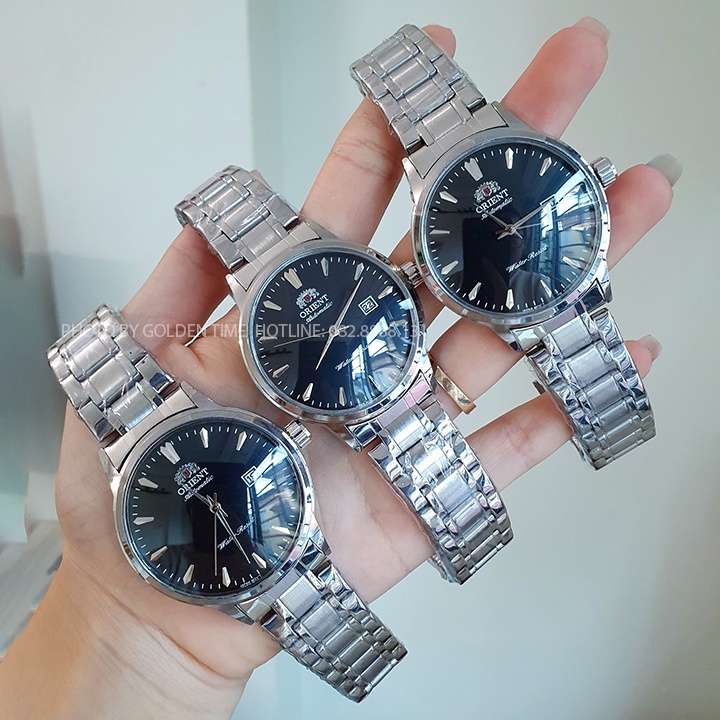 Đồng Hồ Nam Orient  OR01 Dây thép đúc cao cấp, Full hộp, Mặt Sapphire chống xước, chống nước thẻ bảo hành 2 năm