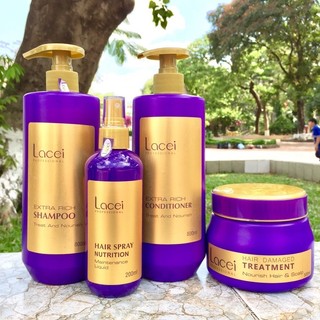 Dầu gội,xã lacei extra rich phục hồi tóc hư tổn 800ml