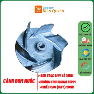 Cánh quạt máy bơm nước chạy máy xăng 152F ren 6mm, ren 10mm