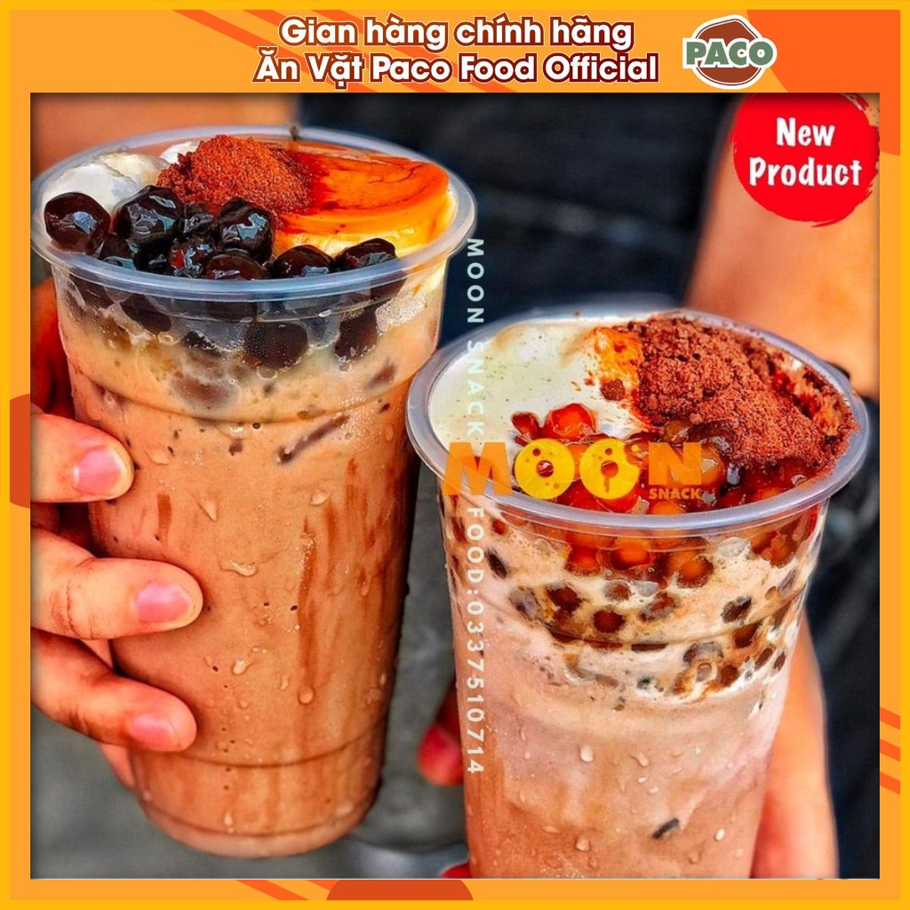 Set nguyên liệu làm milo dầm trân châu chuẩn đủ vị full topping 7 nguyên liệu chuẩn túi zip 400gram