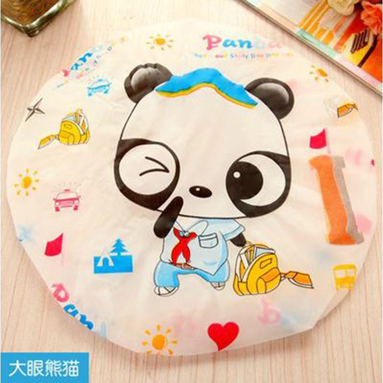 Mũ tắm chùm tóc họa tiết ngộ nghĩnh - Mũ trùm đầu ,Mũ chụp tóc