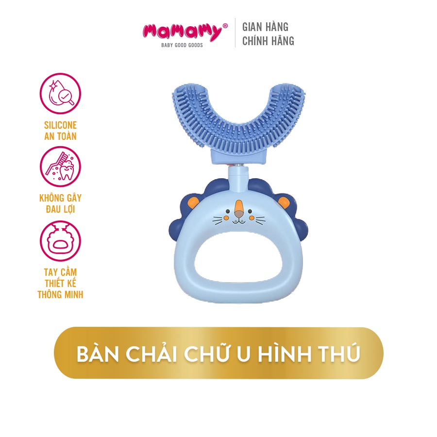 [Quà tặng] Bàn chải Mamamy chữ U hình thú