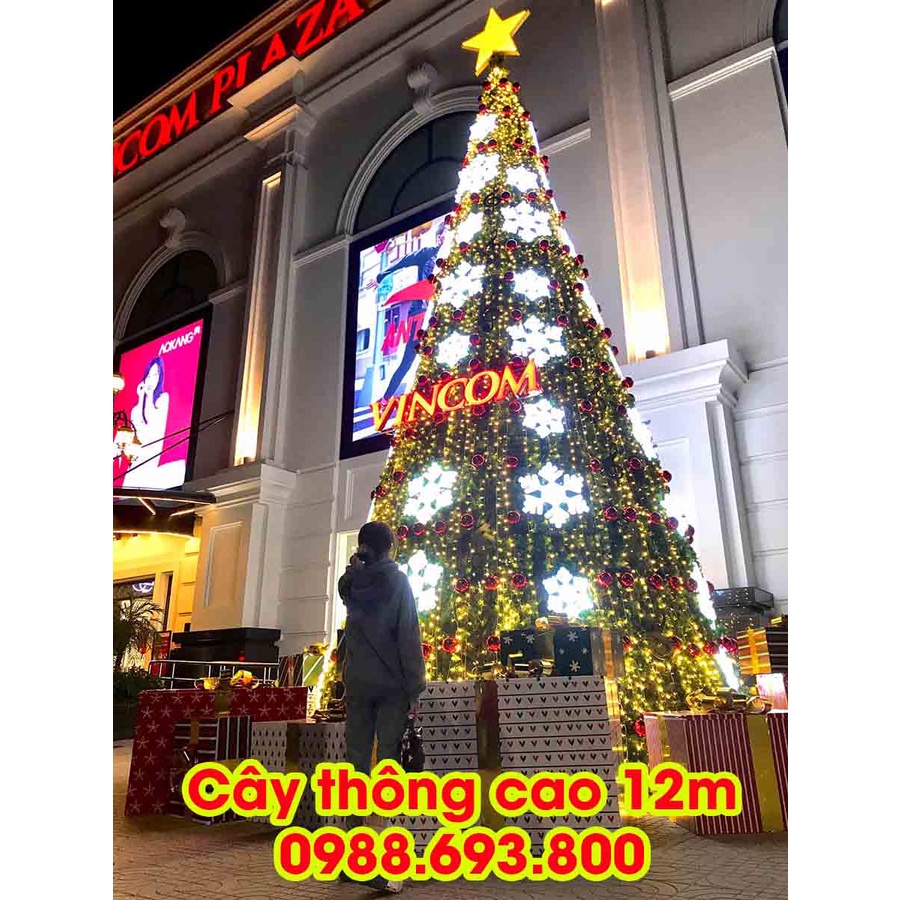 Cây thông noel cao 12m- Cây thông khổng lồ- Cung cấp cho thuê cây thông khổng lồ