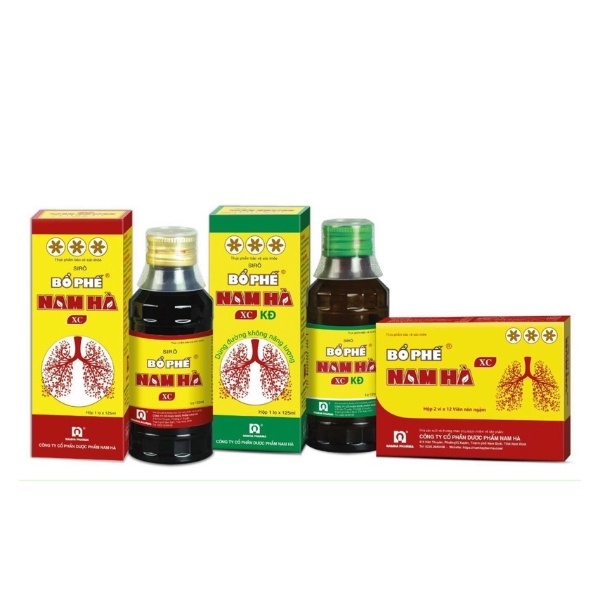 Bổ Phế Nam Hà Chính Hãng -có đường, không đường và viên ngậm mẫu mới