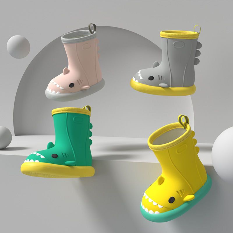 [Người lớn] Giày đi mưa cá mập chống nước chống trượt ủng đi mưa dễ thương chống nước đế mềm nhẹ