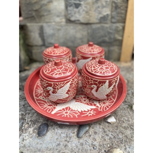 Hũ đựng mứt gốm sứ Nam Bộ