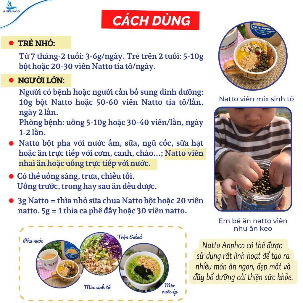 NATTO Đậu tương lên men Natto Nhật - Tốt cho tiêu hoá, xương khớp, phòng đột quỵ hộp 250g