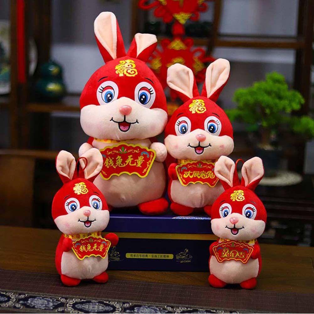 Thỏ Nhồi Bông Mềm Mại Dễ Thương Trang Trí Nhà Cửa