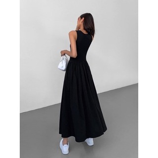 ĐẦM XOÈ SÁT NÁCH COTTON HÀN